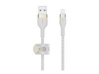 Belkin BOOST CHARGE - Salamakaapeli - USB uros to Lightning uros - 1 m - valkoinen CAA010BT1MWH