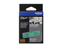 Brother - Polyester - svart på grön - 21 x 45 mm 72 etikett (er) (1 rulle/rullar x 72 matrisskurna etiketter - för P-Touch PT-D800W FLE7511