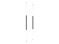 Multibrackets M Floormount Pro - Monteringskomponent (ram) - för LCD-display - stål - svart - monterbar på golvstativ - för Samsung OM55N-D 7350073737369