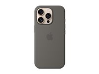 Apple - Skydd för mobiltelefon - MagSafe-kompatibilitet - silikon - stone grey - för iPhone 16 Pro MYYL3ZM/A