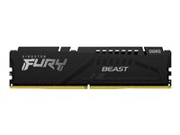 Kingston FURY Beast - DDR5 - moduuli - 8 Gt - DIMM 288 nastaa - 5600 MHz / PC5-44800 - CL40 - 1.25 V - puskuroimaton - on-die ECC KF556C40BB-8