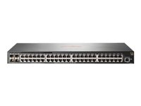 HPE Aruba 2930F 48G 4SFP+ - Kytkin - L3 - Hallinnoitu - 48 x 10/100/1000 + 4 x 1 Gigabit / 10 Gigabit SFP+ (uplink) - telineeseen asennettava JL254A#ABB