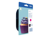 Brother LC123M - Lång livslängd - magenta - original - blister - bläckpatron - för Brother DCP-J100, DCP-J105, DCP-J132W, DCP-J4110DW, DCP-J552DW, DCP-J752DW LC123MBP