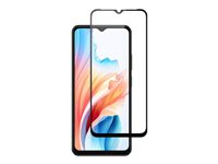 Screenor Premium Full Cover - Näytön suojus tuotteelle matkapuhelin - lasi - kehyksen väri musta malleihin OPPO A17, A18, A38 16703SN