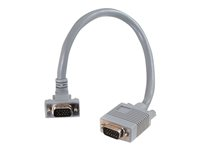 C2G Premium SXGA 90° Down Angled - VGA-kabel - HD-15 (VGA) (hane) till HD-15 (VGA) (hane) - 10 m - 90° anslutning 81068