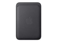 Apple - Plånbok för mobiltelefon/kreditkort - MagSafe-kompatibilitet - mikrotwill, FineWoven - svart - för iPhone 12, 13, 14, 15, 16, 16e, 17, 17e, 18, Air MGHA4ZM/A