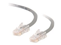 C2G Cat5e Non-Booted Unshielded (UTP) Network Crossover Patch Cable - Risteytyskaapeli - RJ-45 (uros) to RJ-45 (uros) - 5 m - UTP - CAT 5e - säikeinen, uniboot - harmaa 83285