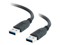 C2G - USB-kaapeli - USB Type A (uros) to USB Type A (uros) - USB 3.0 - 1 m - musta 81677