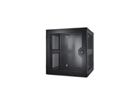 APC NetShelter WX - Rack - väggmontering - svart - 13U - 19" - för P/N: SC500RM1U, SRT2200RMXLA-NC, SUA1000RM2U, SUA1000RM2U-TU, SUA1000RMI2U AR100HD