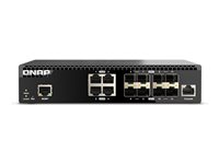 QNAP QSW-M3212R-8S4T - Kytkin - Hallinnoitu - 4 x 100/1000/2.5G/5G/10GBase-T + 8 x 10Gb Ethernet SFP+ - telineeseen asennettava QSW-M3212R-8S4T