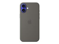 Apple - Skydd för mobiltelefon - MagSafe-kompatibilitet - silikon - stone grey - för iPhone 16 Plus MYYC3ZM/A