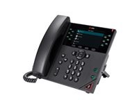 HP Poly VVX 450 - VoIP-telefon - 3-riktad samtalsförmåg - SIP, SRTP, SDP - 12 linjer - svart 8B1L7AA#AC3