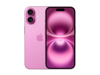 Apple iPhone 16 - 5G smartphone - dual-SIM / Internminne 128 GB - OLED display - 6.1" - 2556 x 1179 pixlar - 2 bakre kameror 48 MP, 12 MP - front camera 12 MP - rosa MYEA3QN/A
