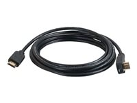 C2G HDMI Cable with 90° downward-angled male connector - HDMI-kabel - HDMI hane till HDMI hane - 1 m - svart - 90° anslutning 82818