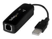 StarTech USB 2.0 faxmodem - 56K Extern hårdvaruuppringning V.92 modem/dongel/adapter - Faxmodem för dator/bärbar dator - USB till telefonuttag - USB-datamodem - Nätverksfax/CMR/POS - Fax / modem - USB - 56 Kbps - K56Flex, V.90, V.92 USB56KEMH2