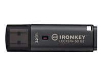 Kingston IronKey Locker+ 50 G2 - USB flash-enhet - krypterat - 32 GB - USB 3.2 Gen 1 - TAA-kompatibel IKLP50G2/32GB