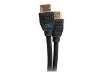 C2G 2ft Performance Ultra High Speed HDMI Cable 2.1 w/ Ethernet - 8K 60Hz - Ultra High Speed - HDMI-kaapeli Ethernetillä - HDMI uros to HDMI uros - 60 cm - musta - tuki 8K 60 Hz (7680 x 4320), 4K 120 Hz (4096 x 2160) -tuki, 10K-tuki C2G10452