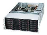 Supermicro SC847 E16-R1K28LPB - Rack-montable - 4U - ATX étendu - SATA/SAS - hot-swap 1280 Watt - noir CSE-847E16-R1K28LPB