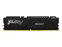 Kingston FURY Beast - DDR5 - pakkaus - 64 Gt: 2 x 32 Gt - DIMM 288 nastaa - 6000 MHz / PC5-48000 - CL40 - 1.35 V - puskuroimaton - on-die ECC - musta KF560C40BBK2-64