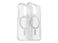 OtterBox Symmetry Series Clear - Takakansi matkapuhelimelle - MagSafe-yhteensopiva - polykarbonaatti, synteettinen kumi - stardust (kirkas glitter) malleihin Apple iPhone 15 Pro 77-93034