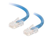 C2G Cat5e Non-Booted Unshielded (UTP) Network Crossover Patch Cable - Risteytyskaapeli - RJ-45 (uros) to RJ-45 (uros) - 1 m - UTP - CAT 5e - säikeinen, uniboot - sininen 83298