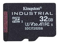 Kingston Industrial - Flash-muistikortti - 32 Gt - A1 / Video Class V30 / UHS-I U3 / Class10 - microSDHC UHS-I SDCIT2/32GBSP