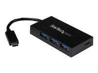 Startech USB-C-hubb med 4 portar - USB-C till 1x USB-C och 3x USB-A - USB 3.0-hubb - Hubb - 4 x SuperSpeed USB 3.0 - skrivbordsmodell - för P/N: CFASTRWU3C, SDMSDRWU3AC, TB3DK2DPPD, TB3DK2DPPDUE, TB3DKDPMAW, TB3DKDPMAWUE HB30C3A1CFB