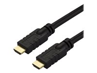 Startech 10 m HDMI 2.0-kabel - 4K 60 Hz aktiv HDMI-kabel - CL2-klassad för vägginstallation - UHD-HDMI-kabel med hög hastighet och lång hållbarhet - HDR, 18 Gbps - Hane-till-hane-sladd - Svart - HDMI-kabel - HDMI hane till HDMI hane - 10 m - stöd för 4K - för P/N: ADJPROJCART, FPWHANGER, FPWTLTPORT, MBLTVSTNDEC, ST122HD202, STNDMTV100, STNDMTVDUO HD2MM10MA