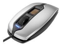 CHERRY MC4900 - Mus - höger- och vänsterhänta - optisk - 3 knappar - kabelansluten - USB - silver/svart JM-A4900