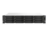 QNAP TS-1264U-RP - NAS-server - 12 fack - kan monteras i rack - SATA 6Gb/s - RAID 0, 1, 5, 6, 10, JBOD, 50, 60 - RAM 4 GB - 2.5 Gigabit Ethernet - iSCSI support - 2U TS-1264U-RP-4G