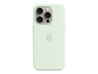 Apple - Skydd för mobiltelefon - MagSafe-kompatibilitet - silikon - soft mint - för iPhone 15 Pro MWNL3ZM/A