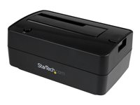 Startech Hårddisk-dockningsstation för 2,5/3,5" SATA-hårddiskar - USB 3.1 (USB-A, USB-C) eller eSATA - HDD dockningsstation - fack: 1 - 2.5", 3.5" - SATA 6Gb/s - eSATA, USB 3.1 (Gen 2) - svart SDOCKU313E