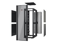 APC NetShelter SX Deep Enclosure Without Doors - Rack - svart - 42U - 19" - TAA-kompatibel - för P/N: SMT3000RMI2UC, SMX2KR2UNCX145, SRT3000RMXLA-NC, SRT3000RMXLT-NC, SRT5KRMXLTUS AR3100X610