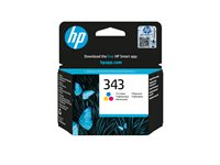 HP 343 - Färg (cyan, magenta, gul) - original - bläckpatron - för Officejet 100, 150; Photosmart C4210, C4272, C4340, C4385, C4390, D5360, D5363, D5368 C8766EE#UUS