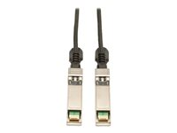 Eaton Tripp Lite Series SFP+ 10Gbase-CU Passive Twinax Copper Cable, SFP-H10GB-CU5M Compatible, Black, 5M (16.4 ft.) - Direktkopplingskabel - SFP+ (hane) till SFP+ (hane) - dubbelaxlad - svart N280-05M-BK
