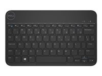 Dell - Tangentbord och foliefodral - trådlös - Bluetooth - Nordisk - svart - för Venue 8 Pro 580-ABXZ