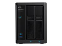 WD My Cloud PR2100 WDBBCL0160JBK - NAS-palvelin - 2 telineet - 16 Tt - HDD 8 Tt x 2 - RAID RAID 0, 1, JBOD - RAM 4 Gt - Gigabit Ethernet WDBBCL0160JBK-EESN