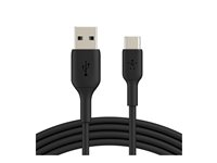 Belkin BoostCharge - USB-kaapeli - 24 pin USB-C (uros) to USB (uros) - 3 m - musta CAB001BT3MBK