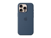 Apple - Skydd för mobiltelefon - MagSafe-kompatibilitet - silikon - denim - för iPhone 16 Pro MYYK3ZM/A
