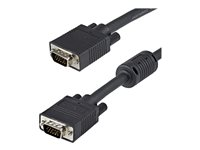 StarTech 10m Coax High Resolution Monitor VGA Cable HD15 M/M - VGA-kabel - HD-15 (VGA) (hane) till HD-15 (VGA) (hane) - 10 m - formpressad - svart MXTMMHQ10M