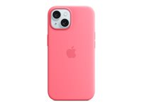 Apple - Skydd för mobiltelefon - MagSafe-kompatibilitet - silikon - rosa - för iPhone 15 MWN93ZM/A