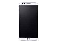 LG G2 D802 - 4G pekskärmsmobil - RAM 2 GB / Internminne 32 GB - LCD-skärm - 5.2" - 1920 x 1080 pixlar - rear camera 13 MP - vit LGD802.ANEUWH