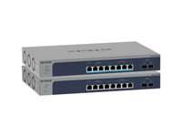 NETGEAR Smart MS510TXUP - Kytkin - L3 Lite - smart - 4 x 100/1000/2.5G (PoE++) + 4 x 100/1000/2.5/5/10G (PoE++) + 2 x 10 Gigabit SFP+ (maa-satelliittiyhteys) - työpöytä, telineeseen asennettava - PoE++ (295 W) MS510TXUP-100EUS