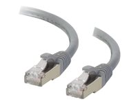 C2G Cat6a Booted Shielded (STP) Network Patch Cable - Kytkentäkaapeli - RJ-45 (uros) to RJ-45 (uros) - 10 m - STP - CAT 6a - valettu, piikitön, säikeinen - harmaa 89922