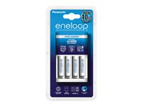 Panasonic Eneloop basic CC18 - Akkulaturi - (tuotteelle 4xAA/AAA) 4 x AAA - NiMH - 750 mAh 510-1010