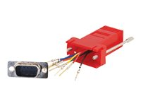 C2G - Seriell adapter - RJ-45 (hona) till DB-9 (hane) - röd 81551