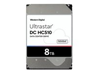 WD Ultrastar DC HC510 HUH721008ALE600 - Kiintolevyasema - 8 Tt - sisäinen - 3.5" - SATA 6Gb/s - 7200 kierrosta/min - puskuri: 256 Mt 0F27455