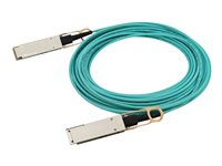 HPE Aruba - 100GBase-AOC direktanslutningskabel - QSFP28 (hane) till QSFP28 (hane) - 2 m - 2 m - fiberoptisk - aktiv - för HPE Aruba 8325; CX 8360 JL856A