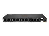 HPE Aruba 6200M 48G 4SFP+ Switch - Kytkin - suurin pinoamisetäisyys 10 km - L3 - Hallinnoitu - 48 x 10/100/1000 + 4 x 1 Gigabit / 10 Gigabit SFP+ (uplink / stacking) - edestä ja sivulta taakse - telineeseen asennettava - BTO R8Q69A