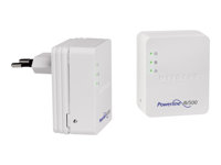 NETGEAR Powerline XAVB5201 - PowerLine adaptersats 1GbE, HomePlug AV (HPAV), IEEE 1901 - vägginsticksbar (paket om 2) XAVB5201-100PES
